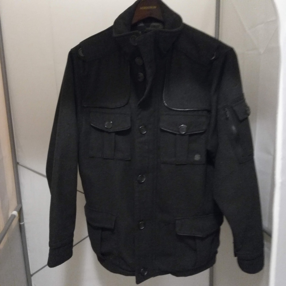 2+$4 SALE!!! Mens Poly-Wool Blend Coat Size M
